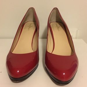 ***Red Patent Leather Cole Haan Heels***