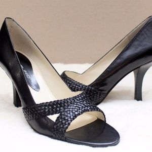 NWOB Bandolino Black "Kiley" Open-toe Heels