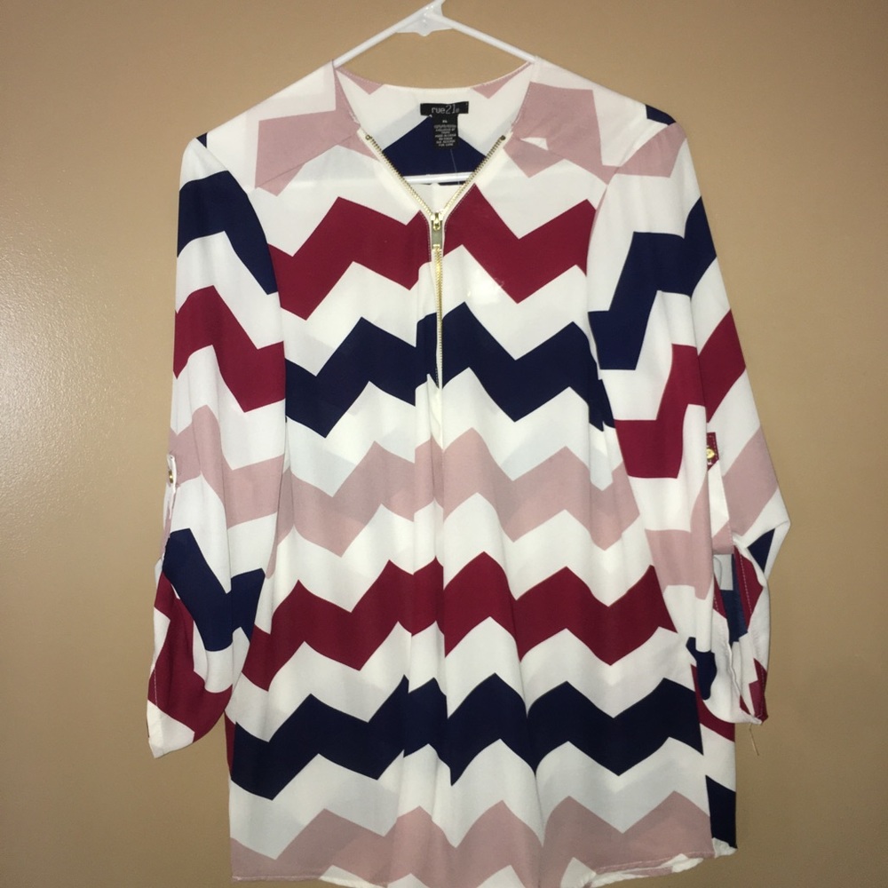 Chevron dressy shirt