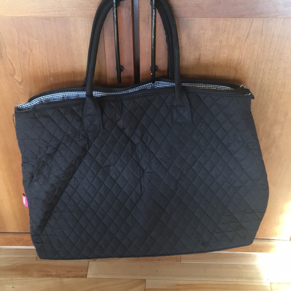 Black Quilted Tote