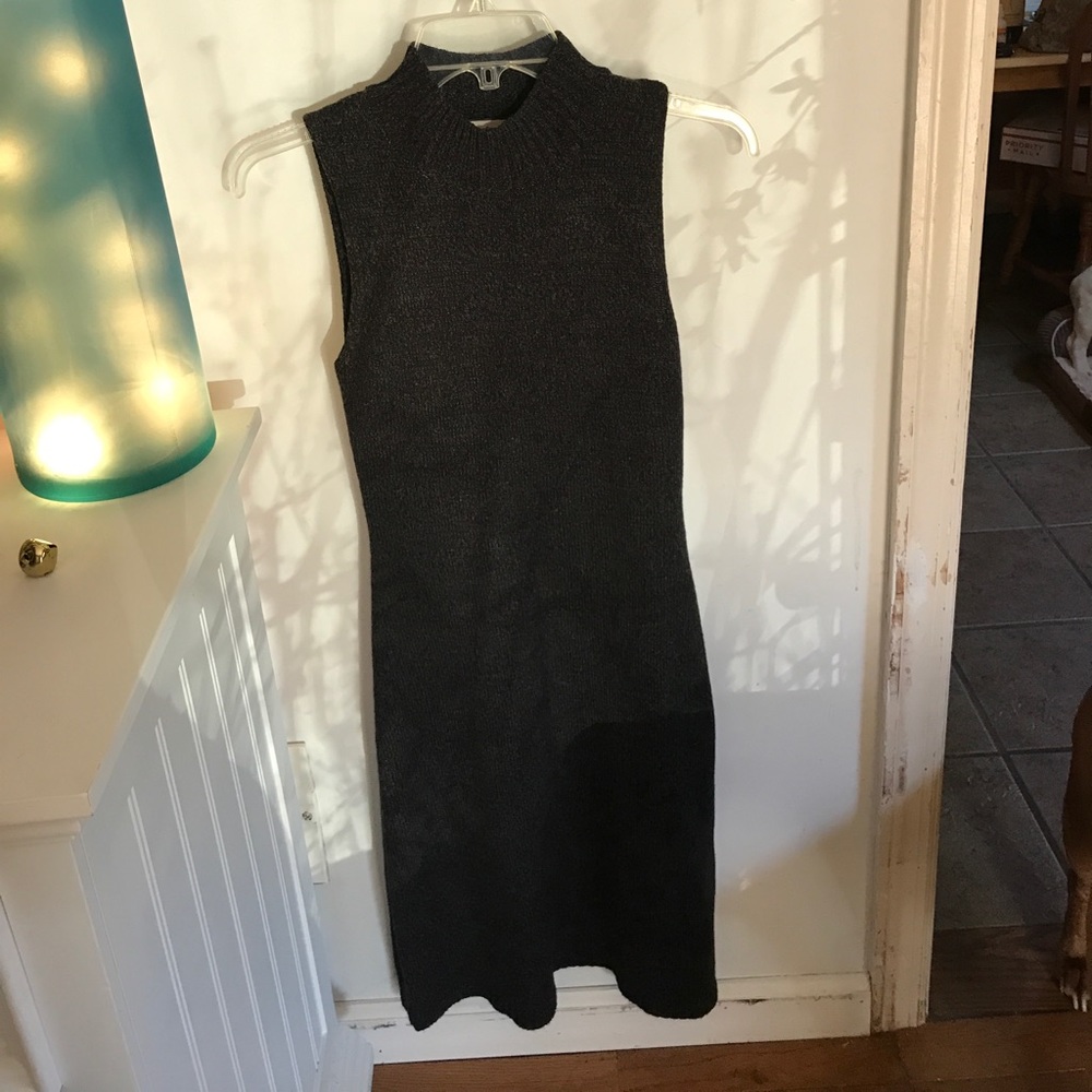 SIZE SMALL SWEATER DRESS WITH HOODED CARDIGAN