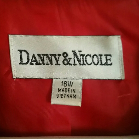 Red Suit Jacket with Navy Trum - Picture 2 of 4