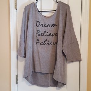 Db half sleeve shirt "Dream, Believe, Achieve"