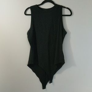 Black high neck bodysuit