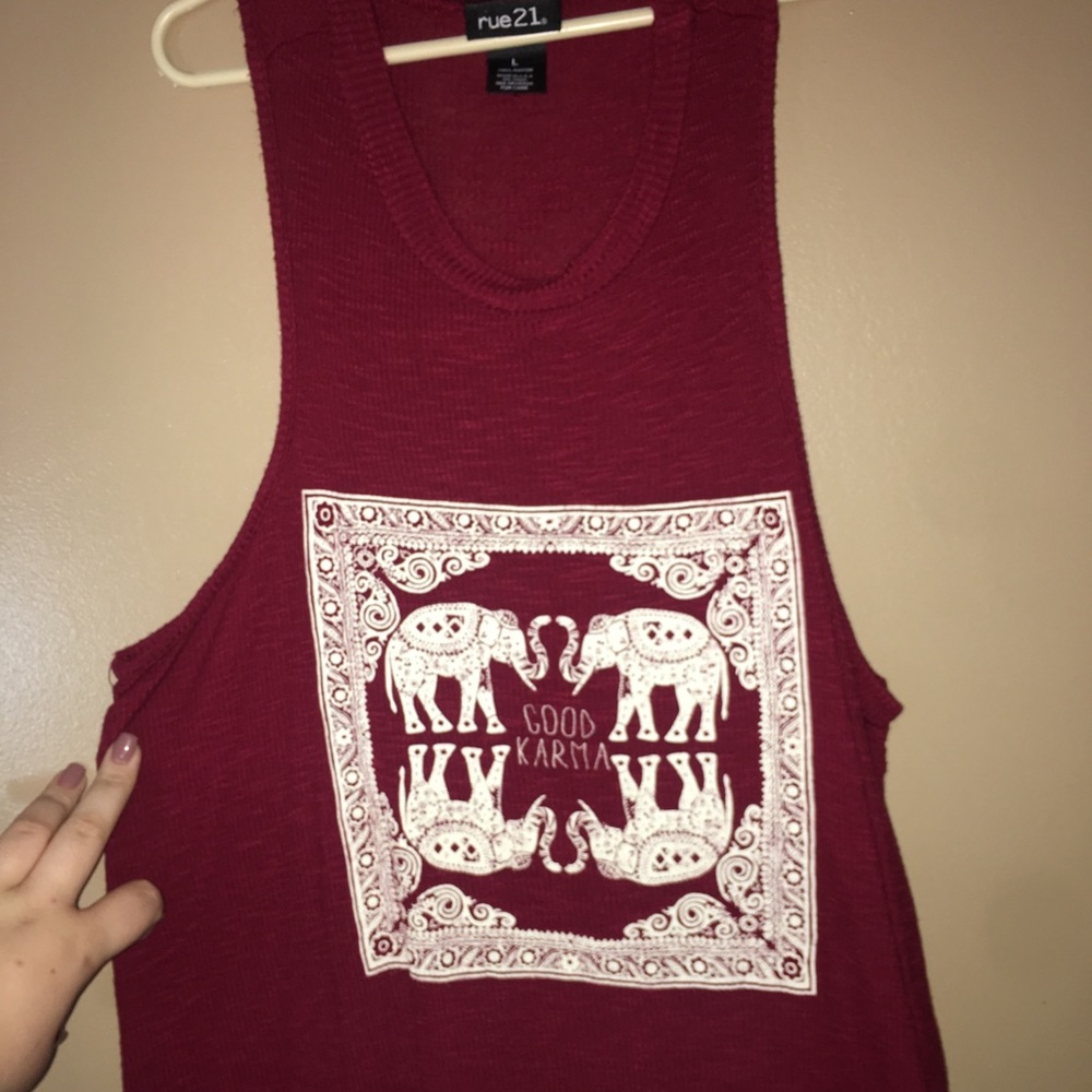 Maroon Crop Top