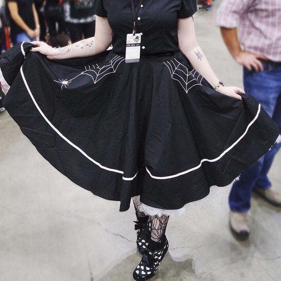 hell bunny Dresses & Skirts - Spiderweb poodle skirt