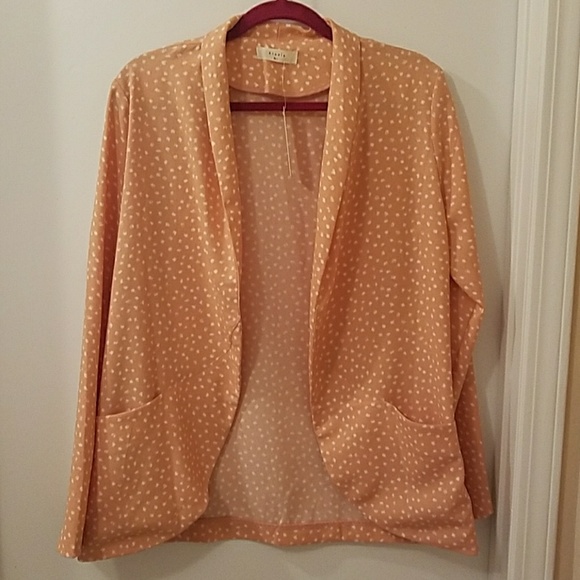 Peach and cream blazer, NWT - Picture 1 of 7