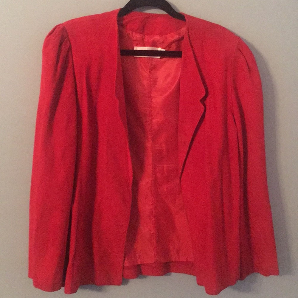 Vintage Red Leather Jacket