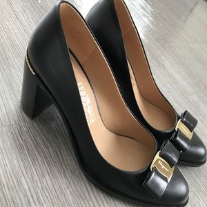 Black Ferragamo Pumps