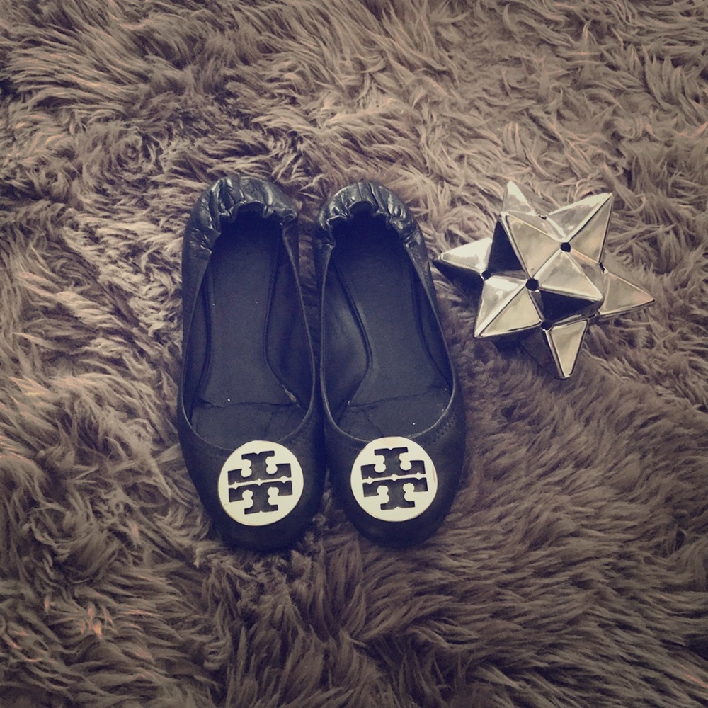 Tory Burch classic logo flats
