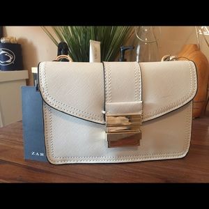 White Zara small purse