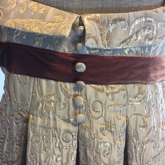 SHOW STOPPER. Beautiful gold and brown H&M dress - Picture 6 of 7