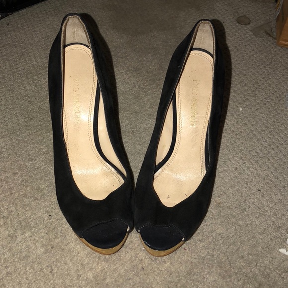 Black and gold party heels - Picture 1 of 4