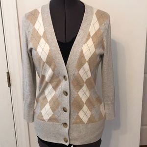 Argyle cardigan