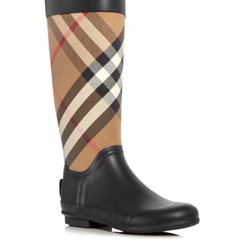 Women's Burberry Clemence Signature Rain Boots
