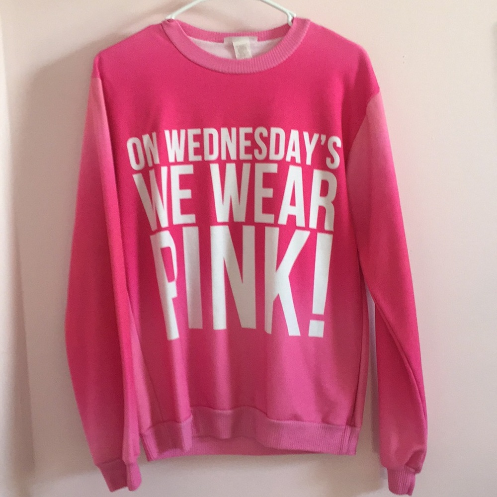 On Wednesday's We Wear Pink Sweatshirt