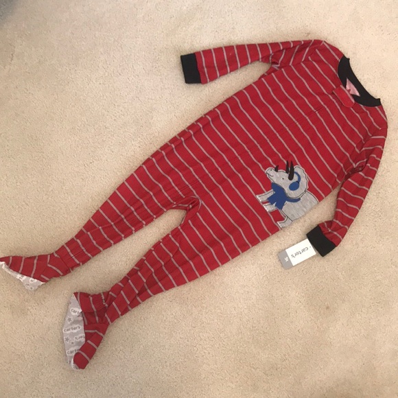 Carter's Dinosaur Footed Pajamas - Picture 2 of 8