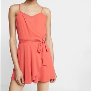 Express Harvest Red Skirted Romper