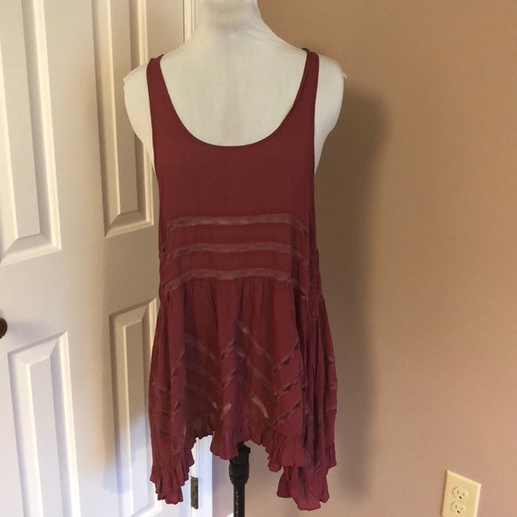 Free People Dresses & Skirts - Free People Voile and Lace Trapeze Dress Sz Small