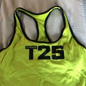 Beachbody T25 tank built in bra