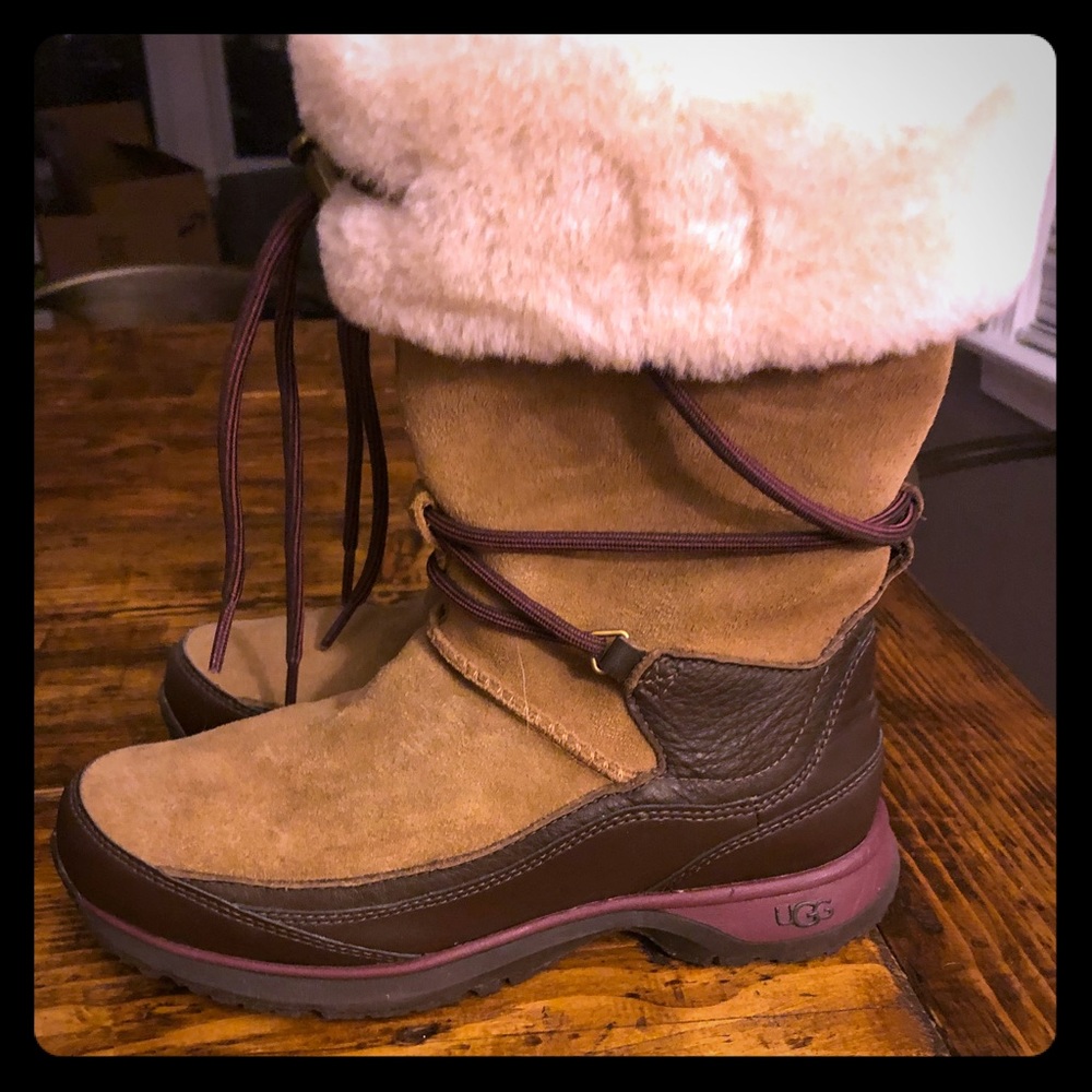 Never warn ugg boots- tried on once. Size 6.5!
