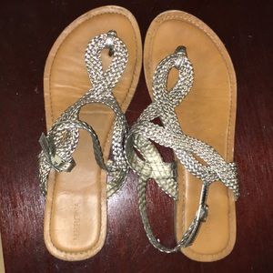 Silver sandals