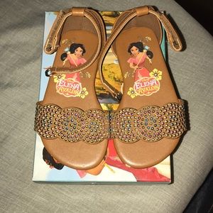 Toddler girl sandals Elena of Avalor theme size 6