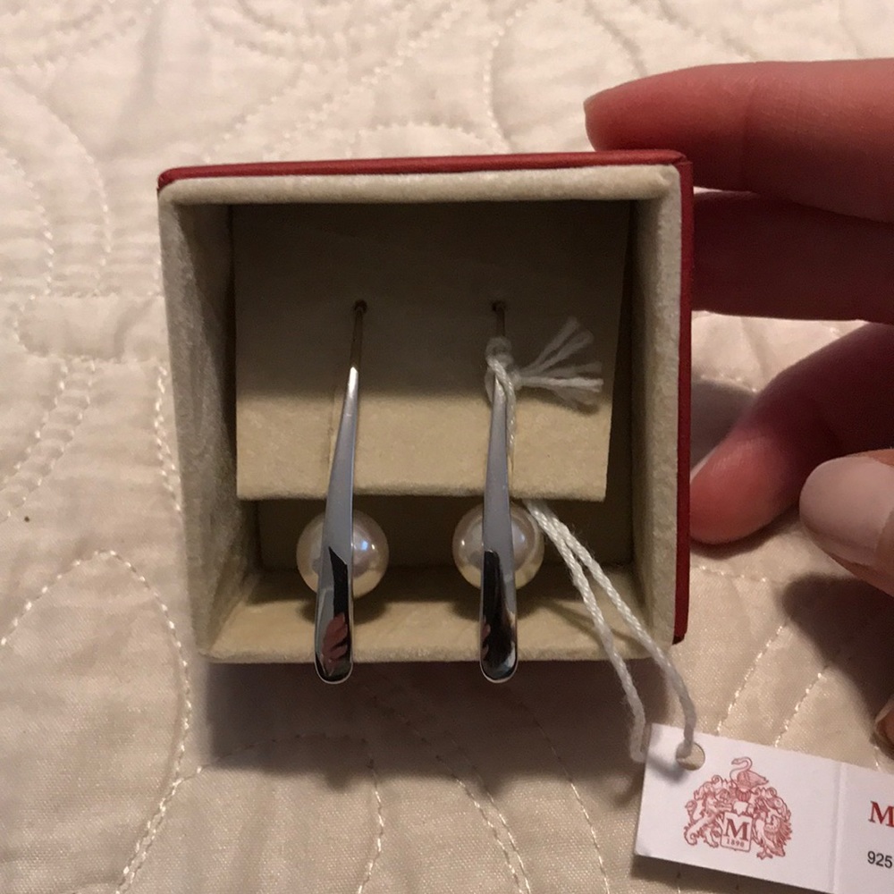 Majorica pearl earrings