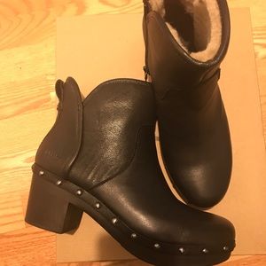 Cam II in black leather UGG
