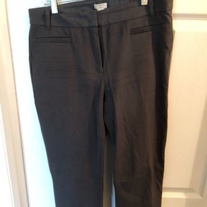 J. Crew Lexie Pants in Dark Gray