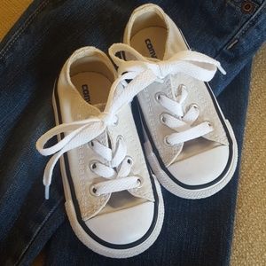 Light khaki Converse All-Stars
