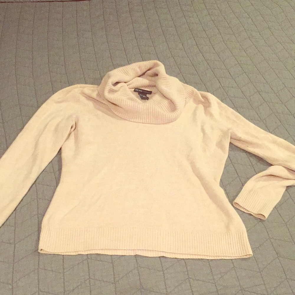 Tan cowl neck sweater