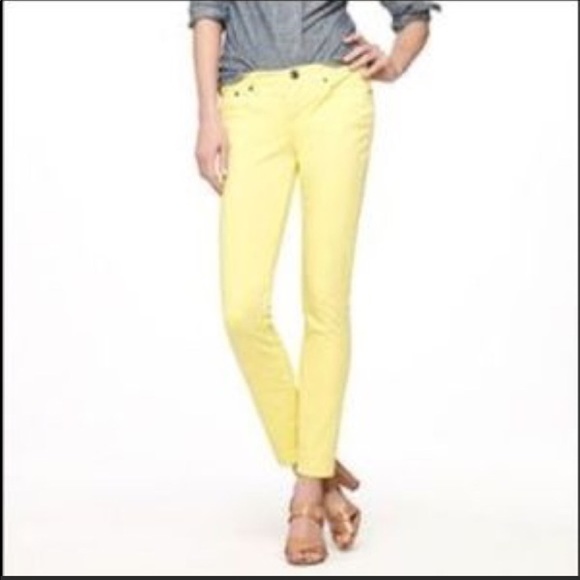 lemon yellow jeans