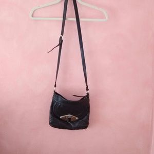 Makowsky Leather Purse Excellent Black