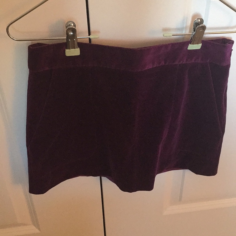Theory Velvet Mini Skirt Size 0