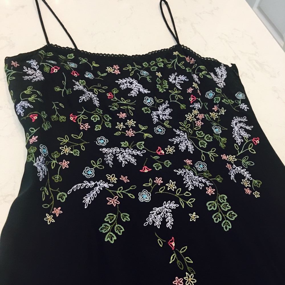 INC Black Cocktail Silk Dress Sz 4🌴