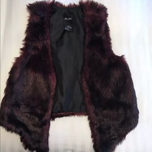 Faux fur vest