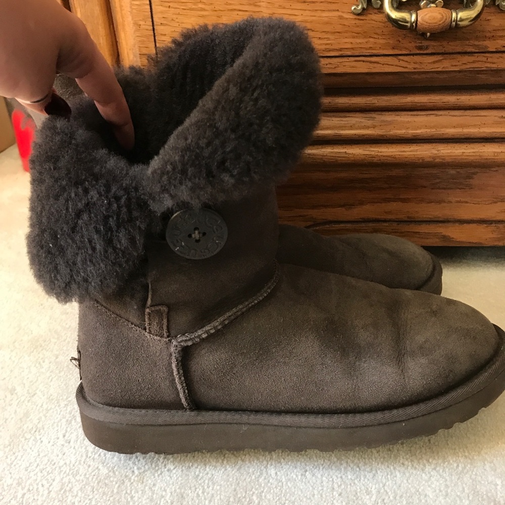 Brown Button Ugg Boots