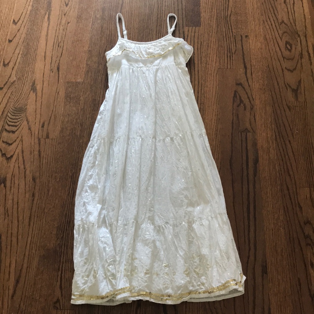 Size 8 white sparkles dress!