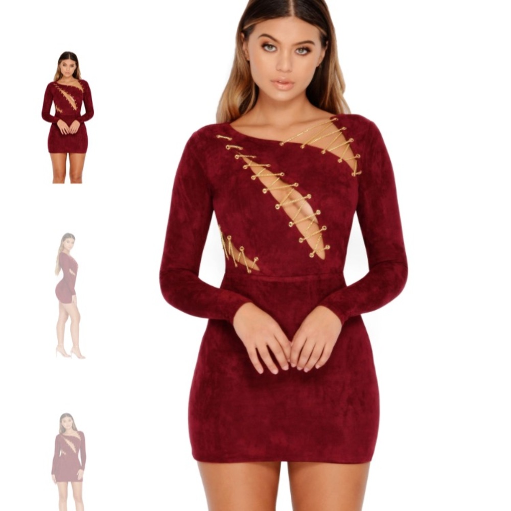 Suede Bodycon dress