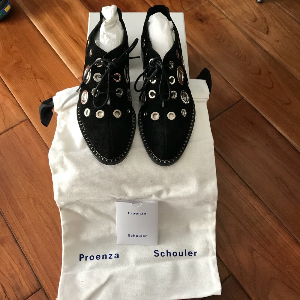 🚫Proenza Schouler Multi Eyelet Suede Loafer🚫 - Picture 4 of 8