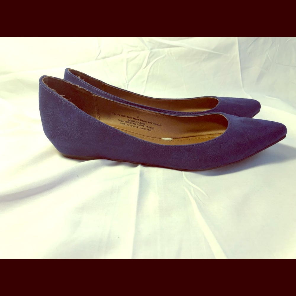 Blue Merona pointy toe flats