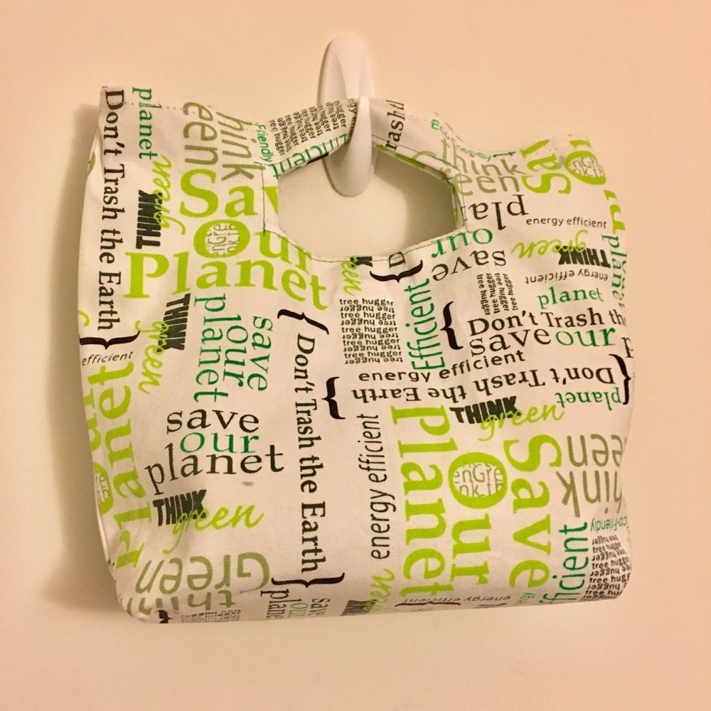 Cool recycle theme Tote. Go Green!
