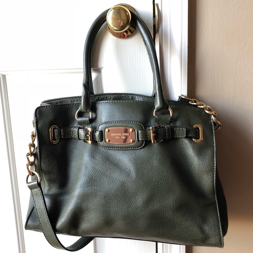 Micahel Kors Hamilton Purse - Olive Green
