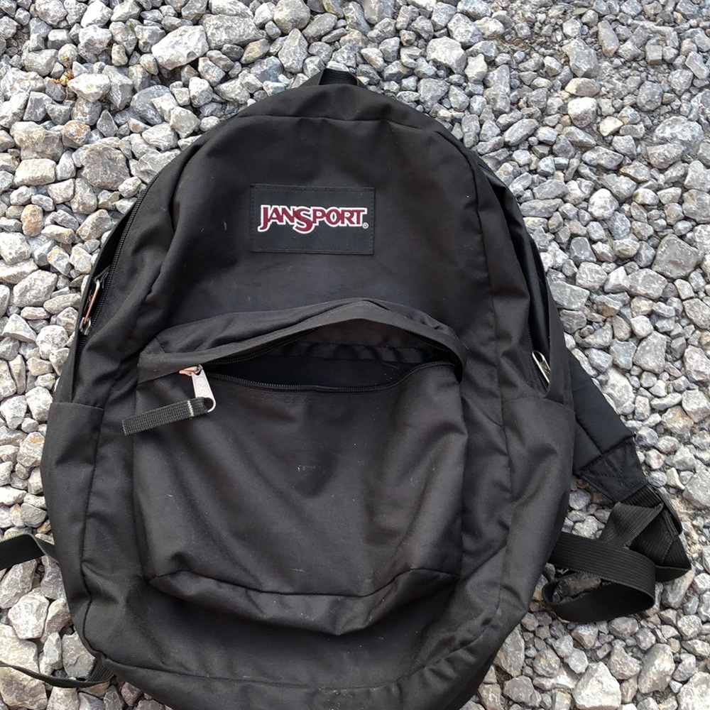 Black jansport backpack and duffel set