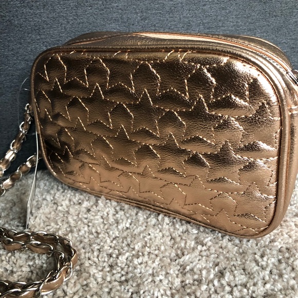 NWT Rampage Rose Gold Crossbody - Picture 3 of 7