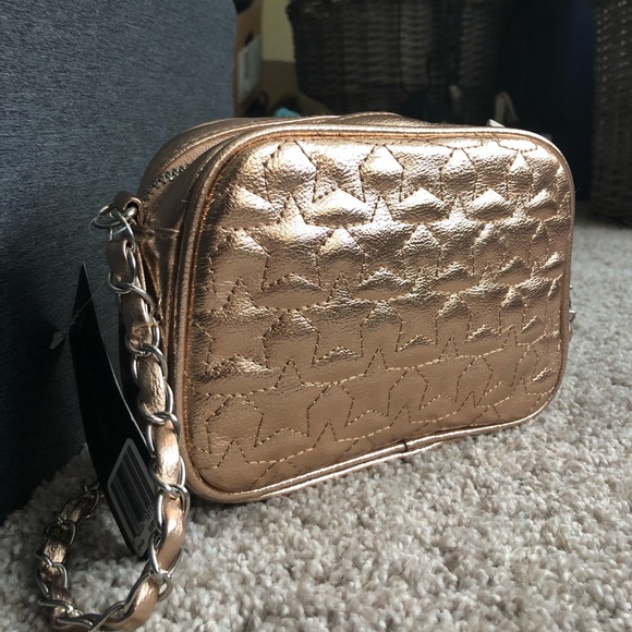 NWT Rampage Rose Gold Crossbody - Picture 4 of 7