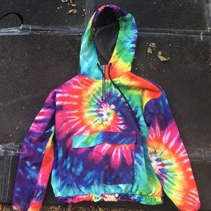 Tie dye windbreaker