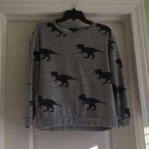 Forever 21 crew neck dinosaur pattern sweater