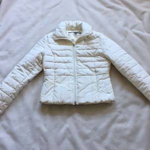 Kenneth Cole Ivory Colored Snow Puffy Jacket